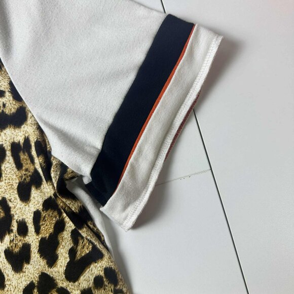 Leopard Print Colorblock Tee – Size M - Picture 3 of 5
